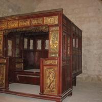 Antico letto a baldacchino cinese