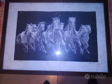 quadro litografia di giaccaglia ettore