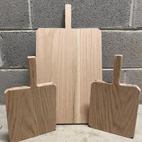 Set 3 taglieri in legno di rovere