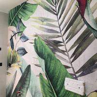 Carta da parati tropicale design moderno