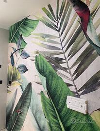 Carta da parati tropicale design moderno