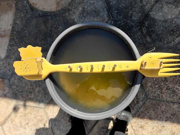 Cucchiaio in legno cm.75 porta fiammiferi,bello--