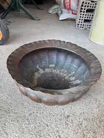 Catino in rame battuto vintage,decorativo !