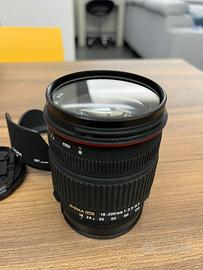 Obbiettivo sigma 18-200 f3,5/6,3 attacco sony A