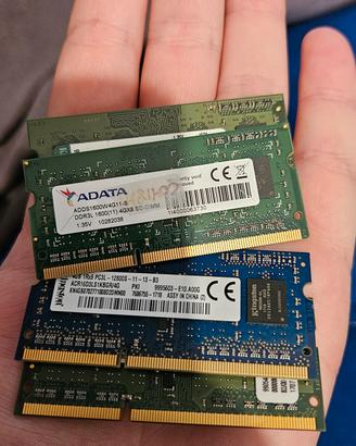 RAM DDR3 SODIMM 4gb x 4