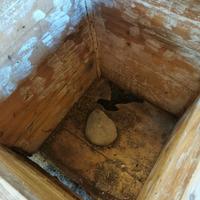 cassone antico in legno da sistemare