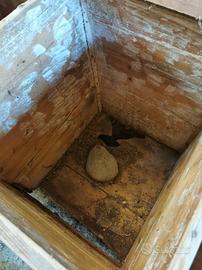 cassone antico in legno da sistemare