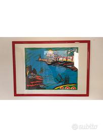Quadro stampa litografica Remo Brindisi
