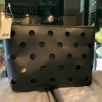 Pochette make up trousse nera particolare Nuova