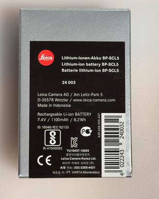 Leica batteria M10 BP-SCL5