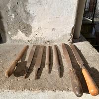 Set di N. 7 LIME da ferro / legno vintage