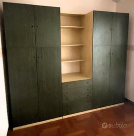Armadio verde per cameretta/ufficio
