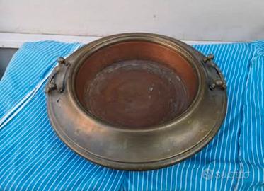 braciere in metallo vintage 