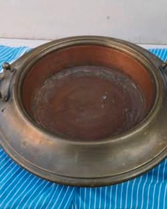 braciere in metallo vintage 