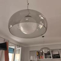 Due Lampade a Sospensione Vetro e Plexiglass 