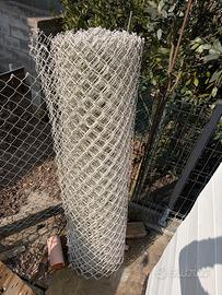 Rotolo rete bianca maglia rombo 50x50 h150cm