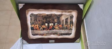 Quadro ultima cena Leonardo  Mida Argento