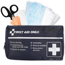 Kit pronto soccorso casa auto moto compatto DIN