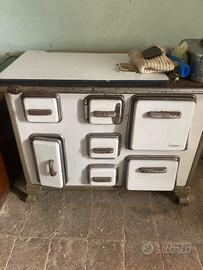 Stufa zoppas piano in ghisa anni 40