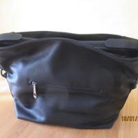 Borsa a sacco maniglia/tracolla pelle nera