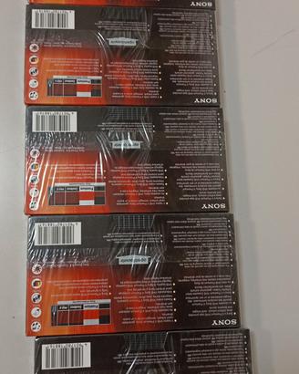 N°5 Cassette Nuove VHS Sony 60 Minuti 