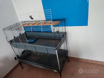 casetta coniglio/criceto 2 piani