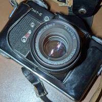 Helios 44M-4 58mm Zenit E, cover in pelle