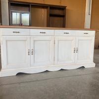 Credenza in legno nuova bianca