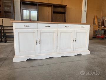 Credenza in legno nuova bianca