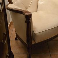Poltrona classica in vera pelle