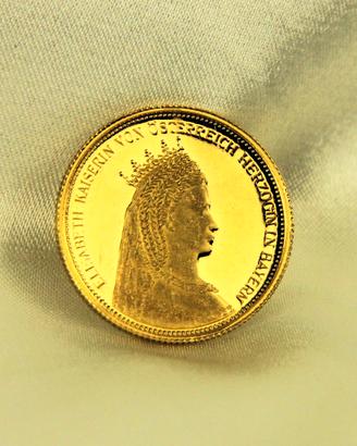 Medaglia in oro Austriaca " Sissi "