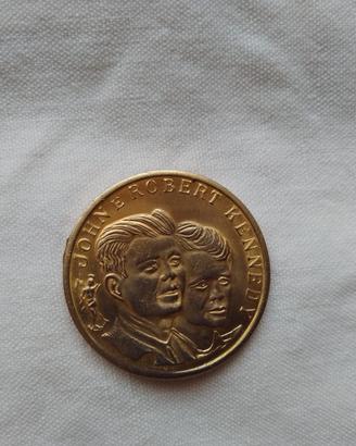 Medaglia John F. e Robert Kennedy anni 60-70