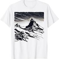 T-shirt Monte Matterhorn cervino tg L