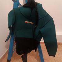 giacca mares 5mm con cerniera