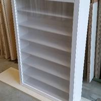 Bacheca in legno di abete con anta in plexiglass