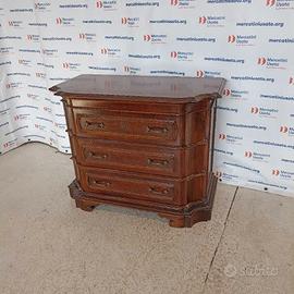 Cassettone Scantonato in legno di Noce