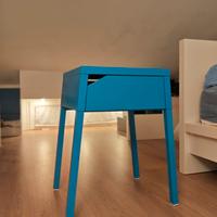 IKEA Comodino metallo azzurro 