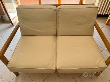 Divano 2 posti IKEA LILLBERG in legno
