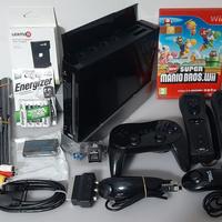 Nintendo Wii nera + Super Mario Bros.Wii + USB