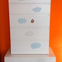 Cassettiera + panca contenitore ikea