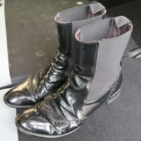 Stivali stivaletti beatles neri vintage donna 39