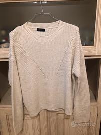 Maglia panna Stradivarius tg M