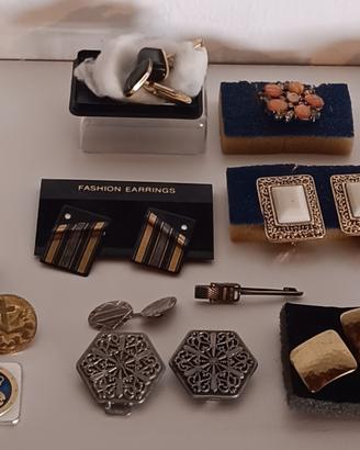Lotto vintage assortito – anelli, orecchini...
