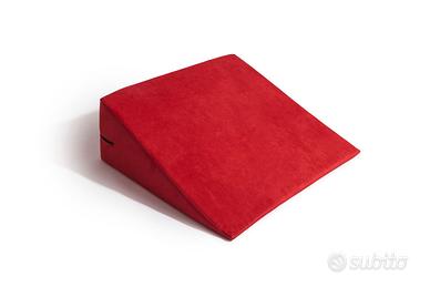 Pouf Triangolare Libera Medium Microfibra Rossa