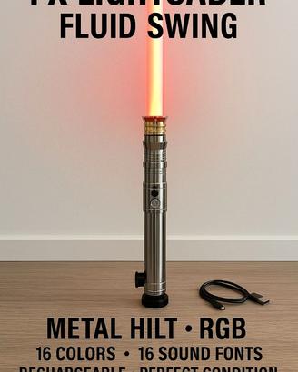 Spada Laser FX RGB in metallo –