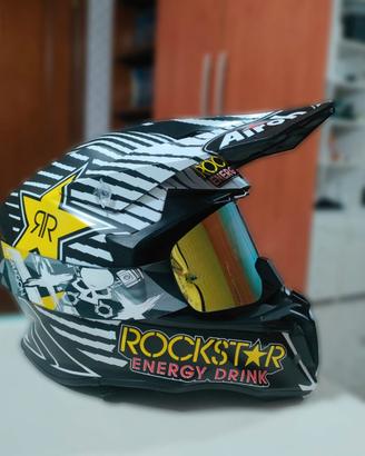 CASCO MOTO AIROH twist 2.0 rockstar + mascherina 