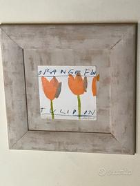 Quadro Orange Flower di Luca Bellandi