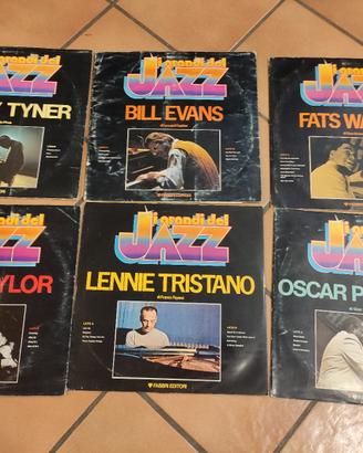 Sei LP dischi "I grandi del jazz" Fabbri Editore 