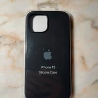 Cover per Apple iPhone 15 /15 Pro in silicone nero