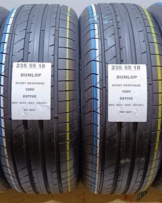 4 GOMME 235 55 18 DUNLOP 2024 RIF4557